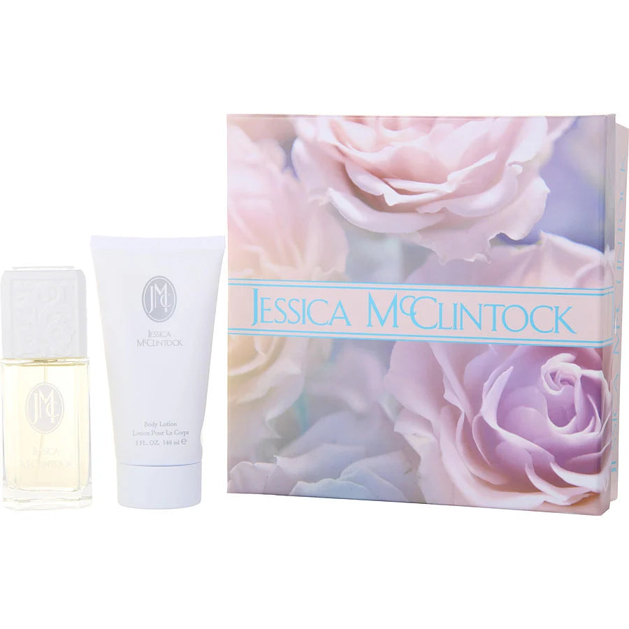 Jessica Mc Clintock by Jessica McClintock Gift Set - 3.4 oz Eau De Parfum Spray + 5 oz Body Lotion for Women