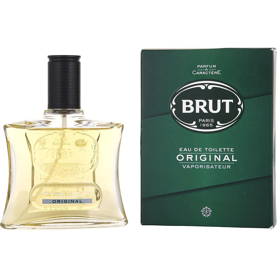 Brut by Faberge 3.4 oz Eau De Toilette Spray (Original Glass Bottle) for Men