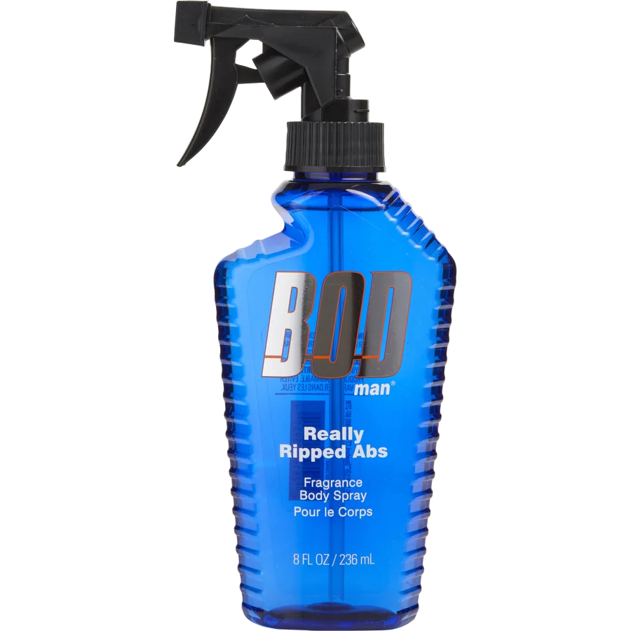 Bod Man Really Ripped Abs by Parfums De Coeur 8 oz Fragrance Body Spray for Men