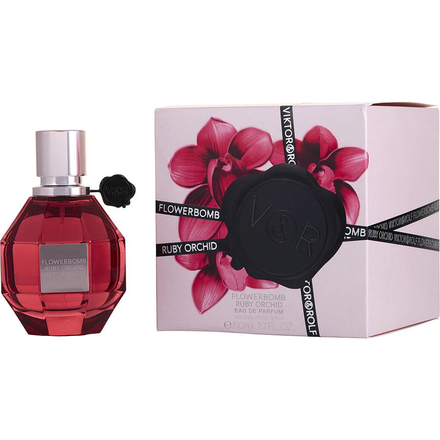 Flowerbomb Ruby Orchid by Viktor & Rolf 1.7 oz Eau De Parfum Spray for Women