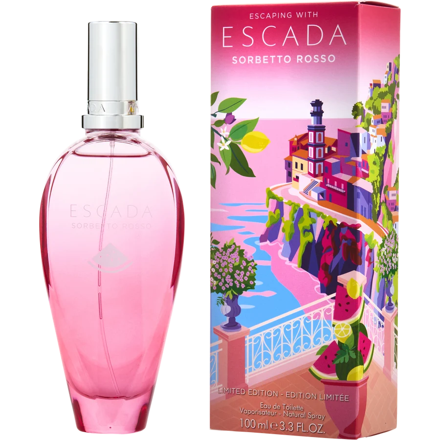 Escada Sorbetto Rosso by Escada 3.3 oz Eau De Toilette Spray (Limited Edition) for Women