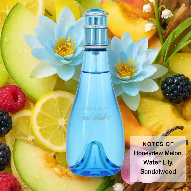 Cool Water by Davidoff 3.4 oz Eau De Toilette Spray for Women