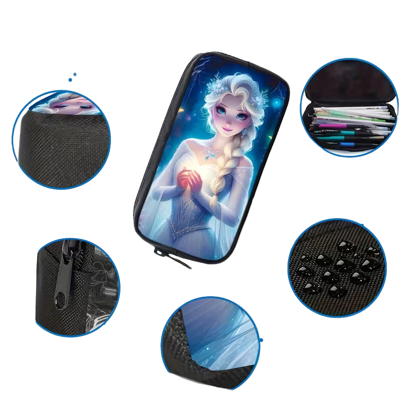 3pcs Disney Frozen Elsa Backpack Set Features Adjustable Shoulder Straps