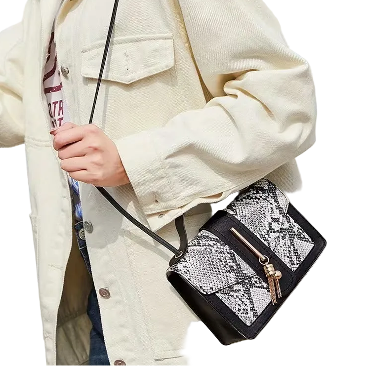 Fashion Snake Print Women's Bag