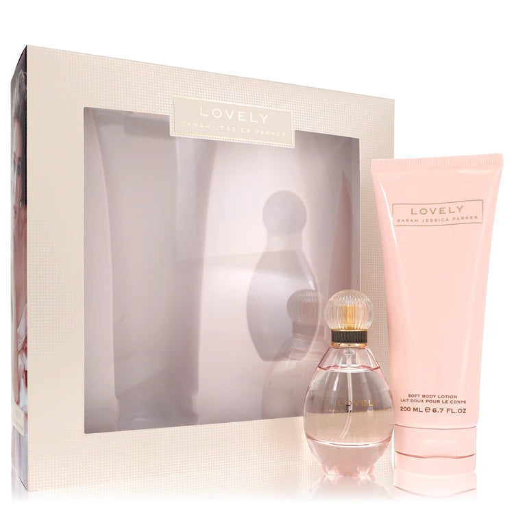 Lovely by Sarah Jessica Parker Gift Set - 1.7 oz Eau De Parfum Spray + 6.7 oz Body Lotion for Women