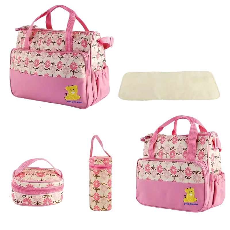 5-Piece Nappy Diaper Bag Set