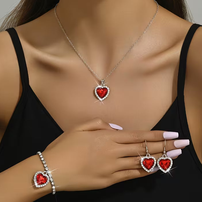 Rhinestone Jewelry Set