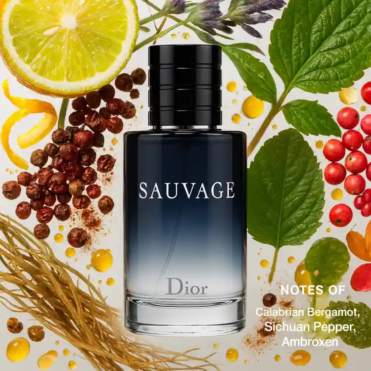 Sauvage by Christian Dior 3.4 oz Eau De Toilette Spray for Men