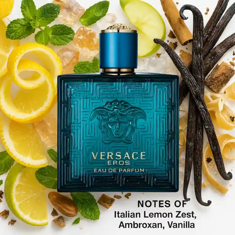Versace Eros by Versace 1.7 oz Eau De Toilette Spray for Men