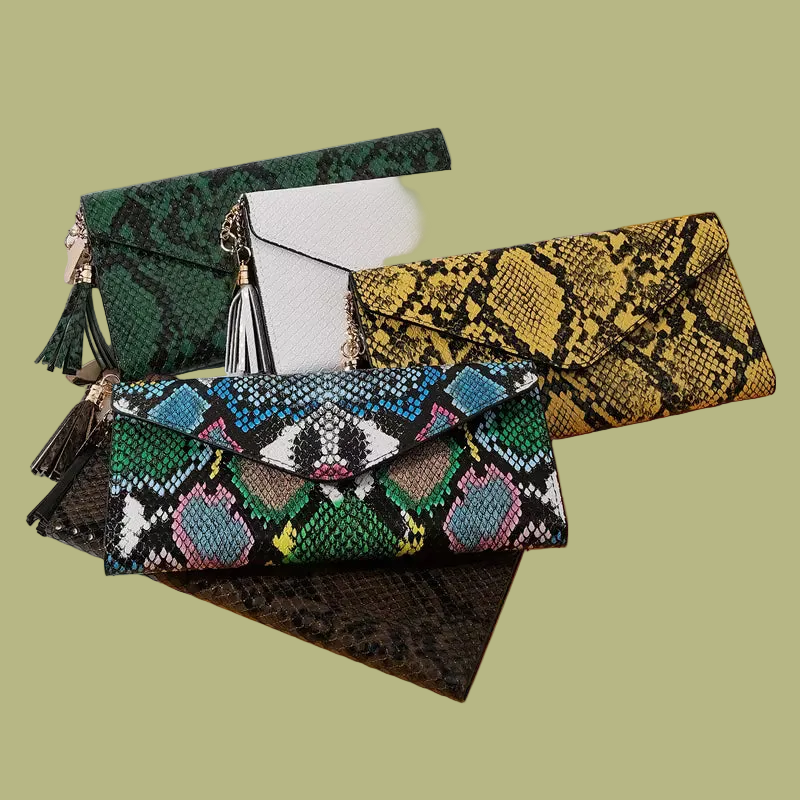 Elegant Women's Trifold Wallet with Tassel Decoration