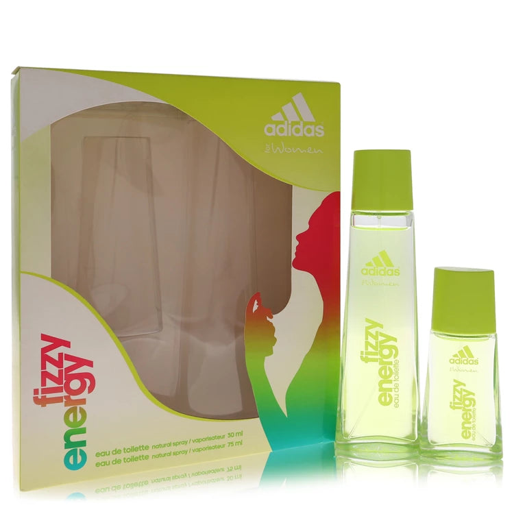 Adidas Fizzy Energy Women's Gift Set - 2.5 oz and 1 oz Eau De Toilette Spray for Women