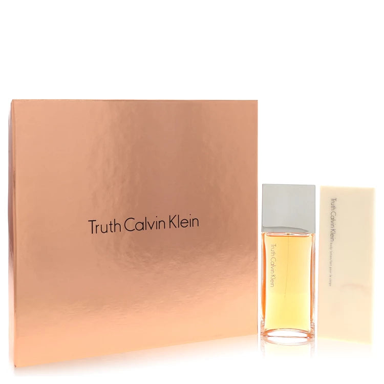 Truth by Calvin Klein Gift Set - 1.7 oz Eau De Parfum Spray + 3.4 oz Body Lotion for Women