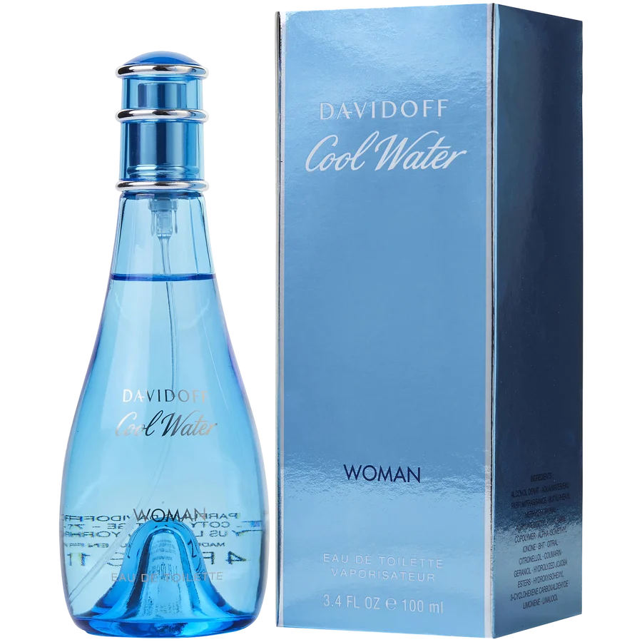 Cool Water by Davidoff 3.4 oz Eau De Toilette Spray for Women