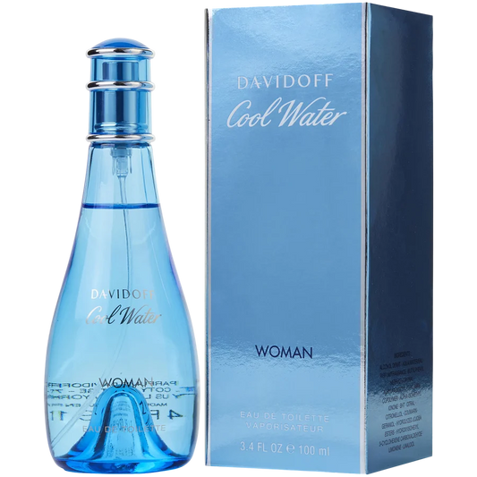 Cool Water by Davidoff 3.4 oz Eau De Toilette Spray for Women