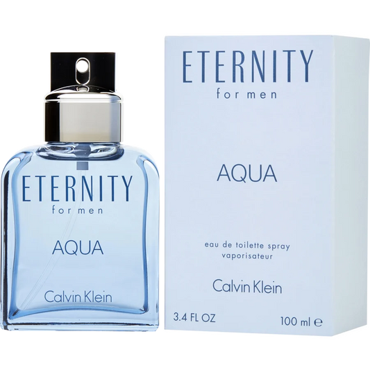 Eternity Aqua by Calvin Klein 3.4 oz Eau De Toilette Spray for Men