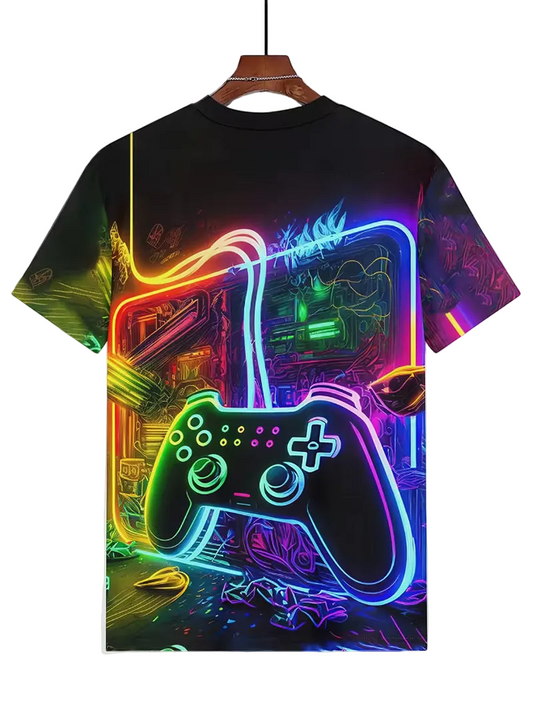 2024 New Men's Gaming Graphic T-Shirt ( Size : XL )