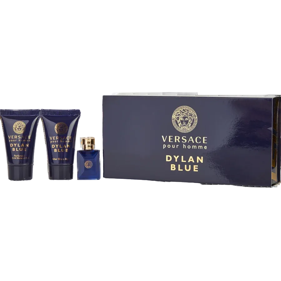 Versace Dylan Blue by Versace, 3 Piece Mini Gift Set for Men