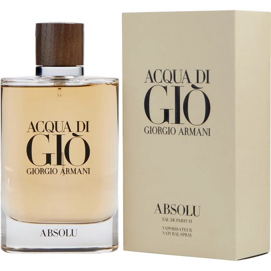 Acqua Di Gio Absolu by Giorgio Armani 4.2 oz Eau De Parfum Spray for Men