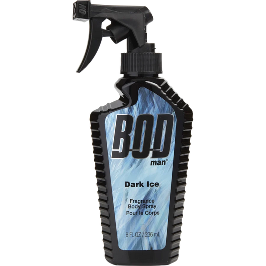Bod Man Dark Ice by Parfums De Coeur 8 oz Body Spray for Men
