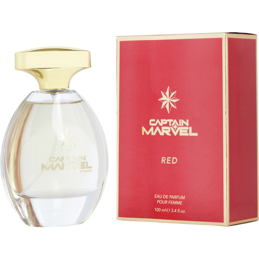 Captain Marvel Red by Marvel 3.4 oz Eau De Parfum Spray for Women