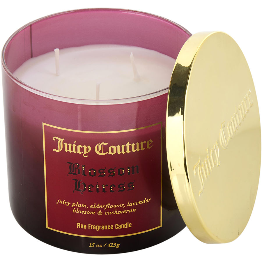 Juicy Couture 14.5 oz Soy Wax Blend 3 Wick Candle - Blossom Heiress