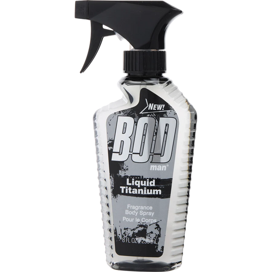 Bod Man Liquid Titanium by Parfums De Coeur 8 oz Fragrance Body Spray for Men