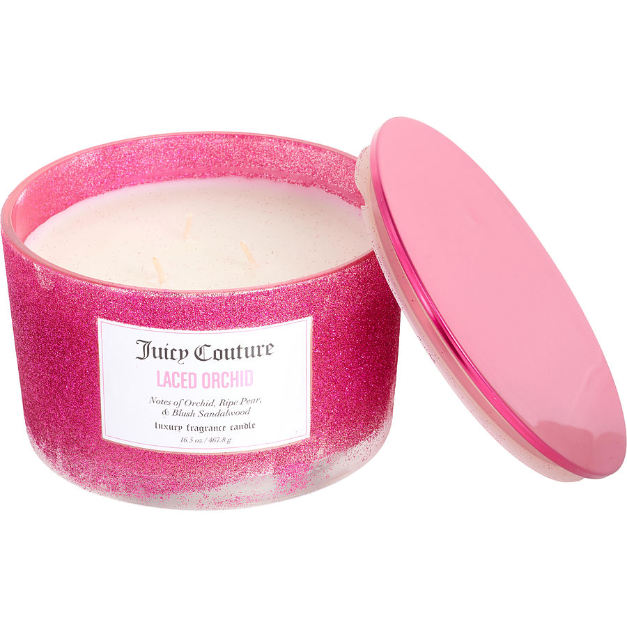 Juicy Couture 16.5 oz Soy Wax Blend 3 Wick Candle - Laced Orchid