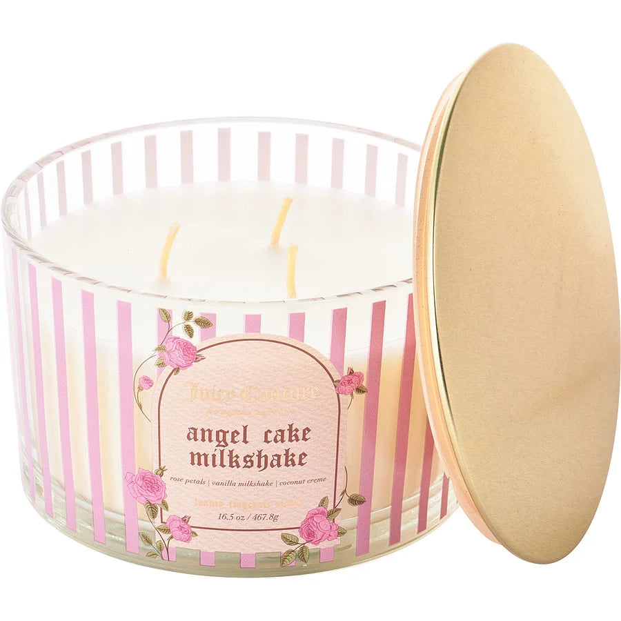 Juicy Couture 16.5oz Soy Wax Blend 3 Wick Candle - Angel Cake Milkshake