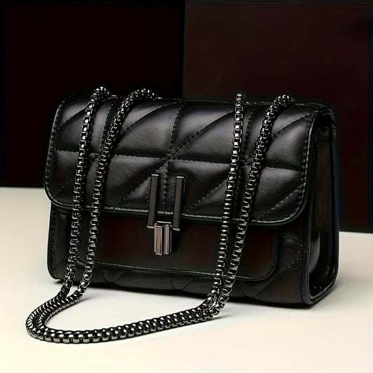 Quilted shoulder crossbody bag