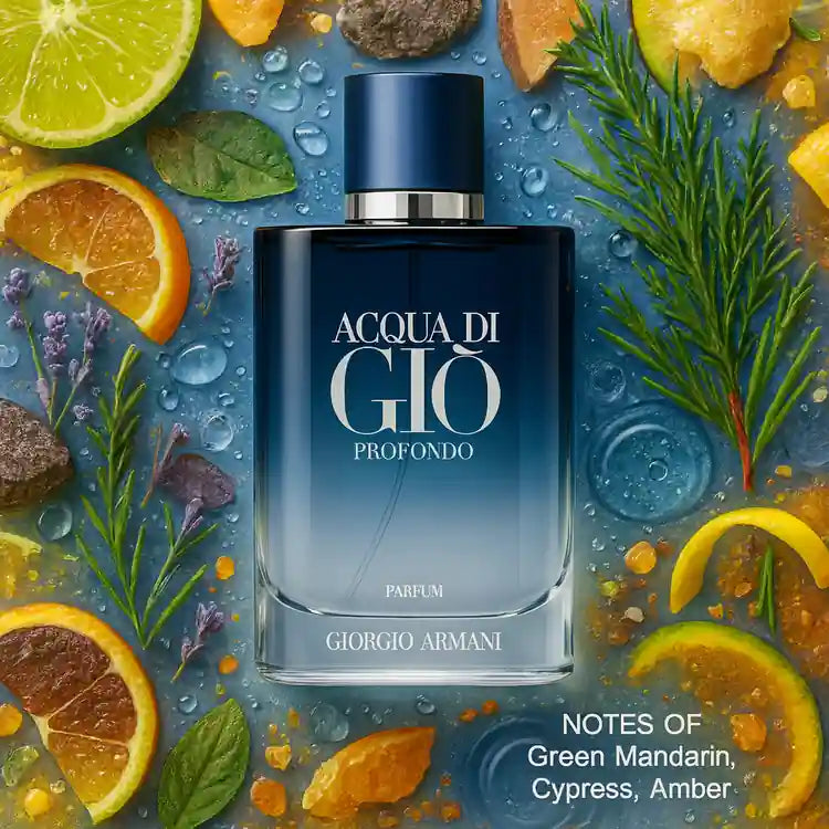 Acqua Di Gio Profondo by Giorgio Armani 3.3 oz Parfum Spray for Men