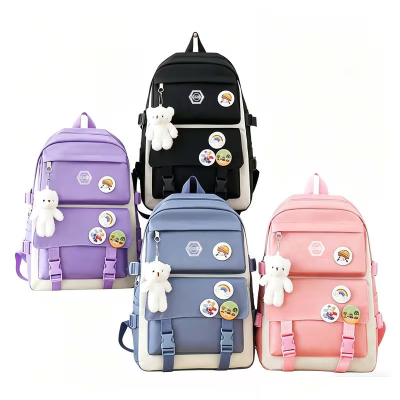 5-piece Hiking Daypack and Casual Backpack Set