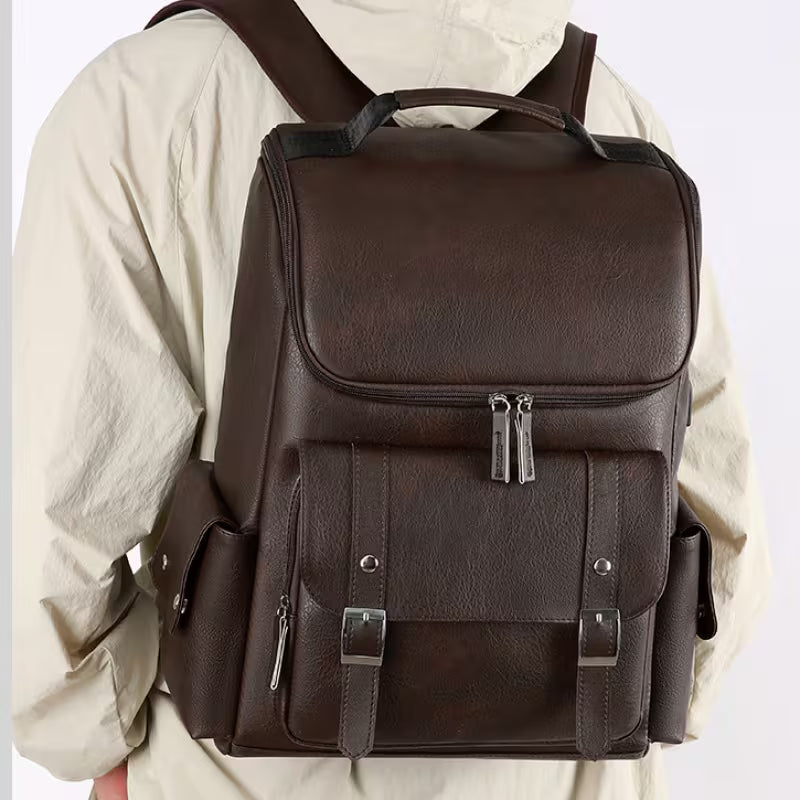 Durable PU Laptop Backpack