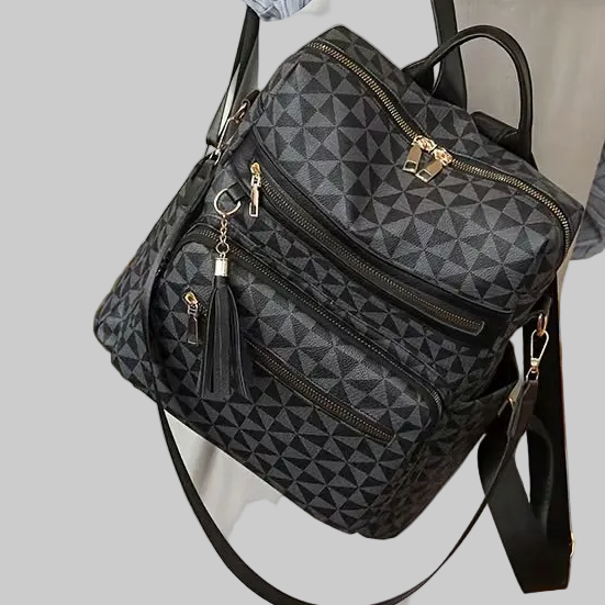 Black Casual Easy Women's Backpack