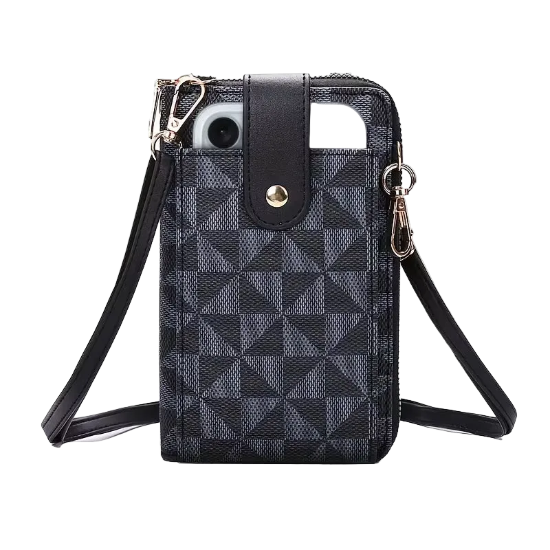 Stylish Compact Crossbody Phone Wallet