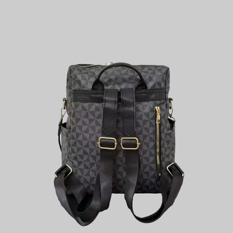 Black Casual Easy Women's Backpack