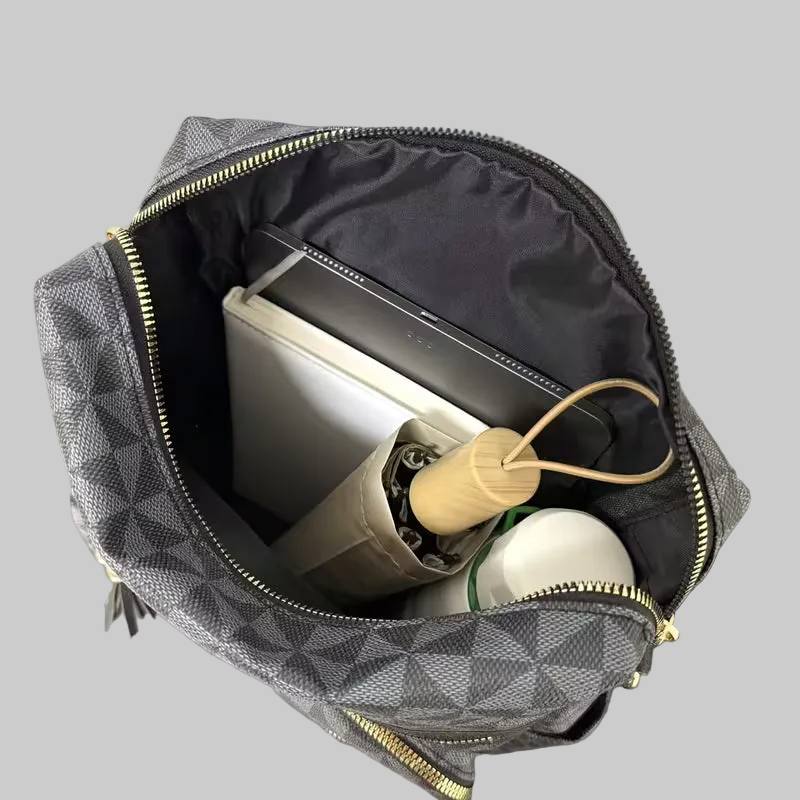 Black Casual Easy Women's Backpack