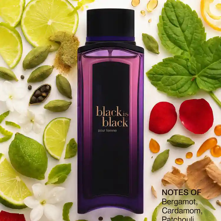 Black Is Black by Nu Parfums 3.3 oz Eau De Parfum Spray for Women