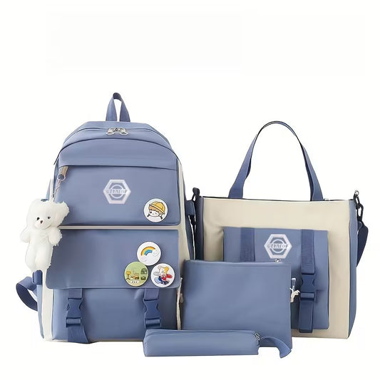 5-piece Hiking Daypack and Casual Backpack Set
