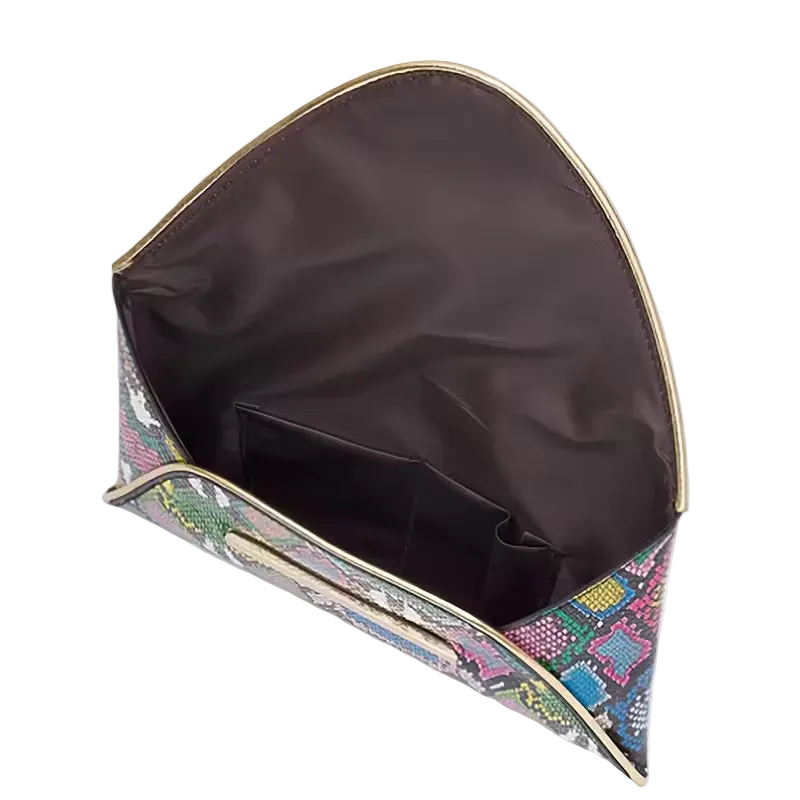 Snakeskin Clutch Wallet Handbag