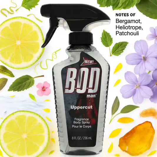Bod Man Uppercut by Parfums De Coeur 8 oz Body Spray for Men
