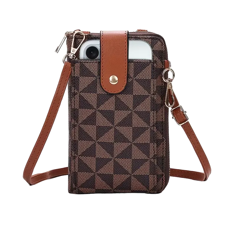 Stylish Compact Crossbody Phone Wallet