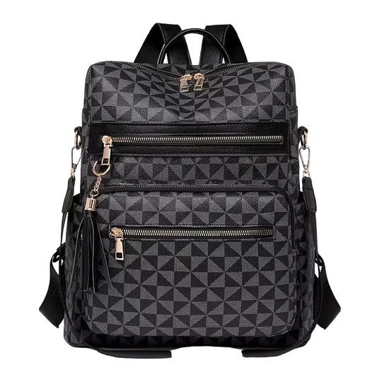 Black Casual Easy Women's Backpack