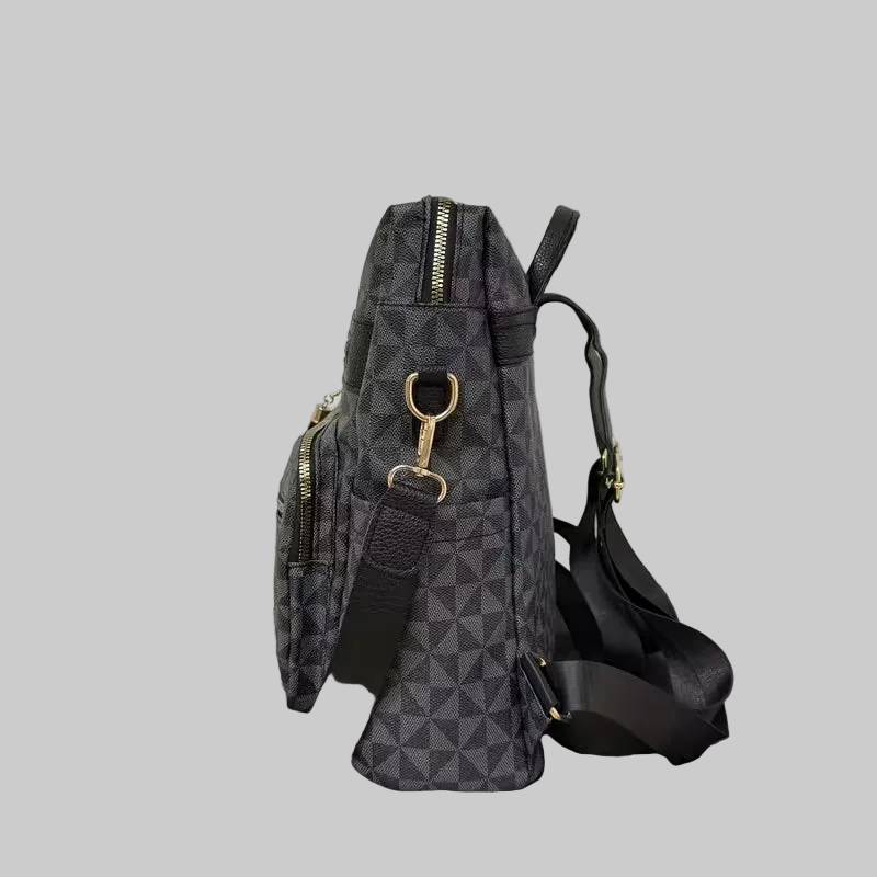 Black Casual Easy Women's Backpack
