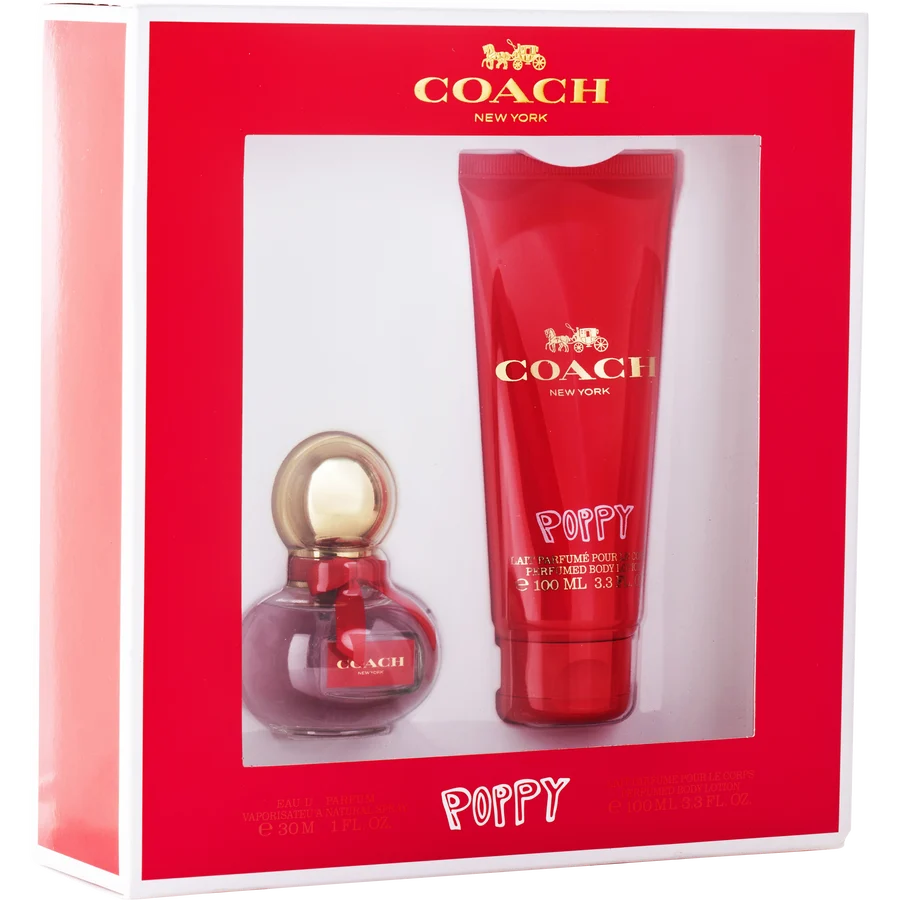 Coach Poppy by Coach Gift Set - 1 oz Eau De Parfum Spray + 3.3 oz Body Lotion for Women