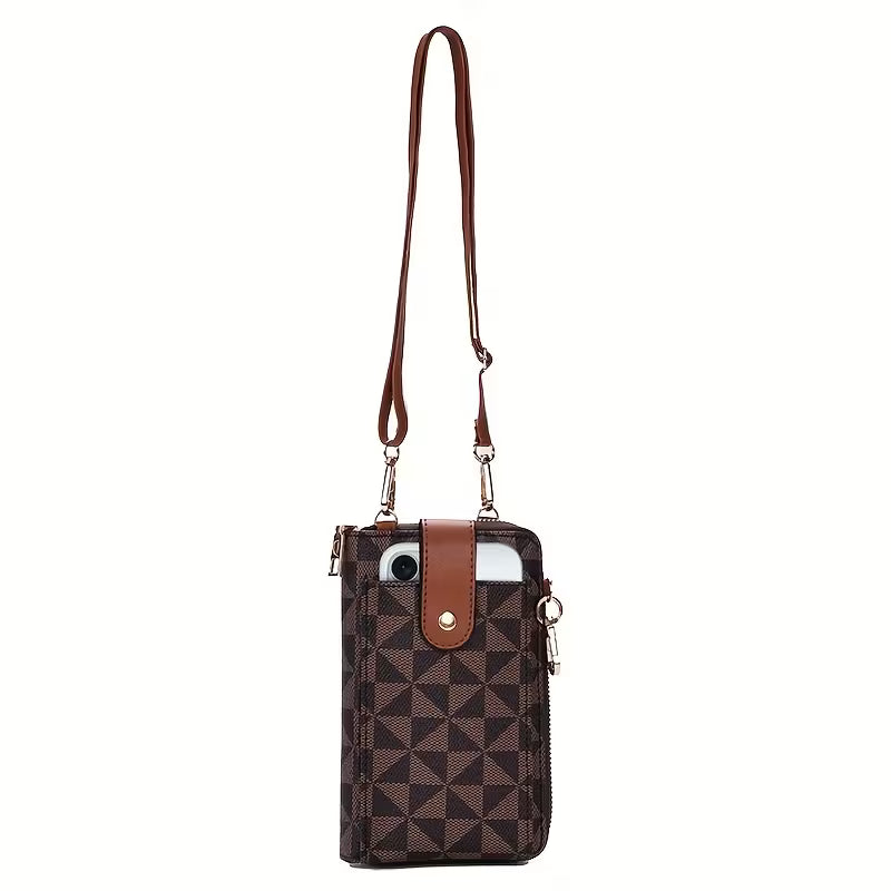 Stylish Compact Crossbody Phone Wallet