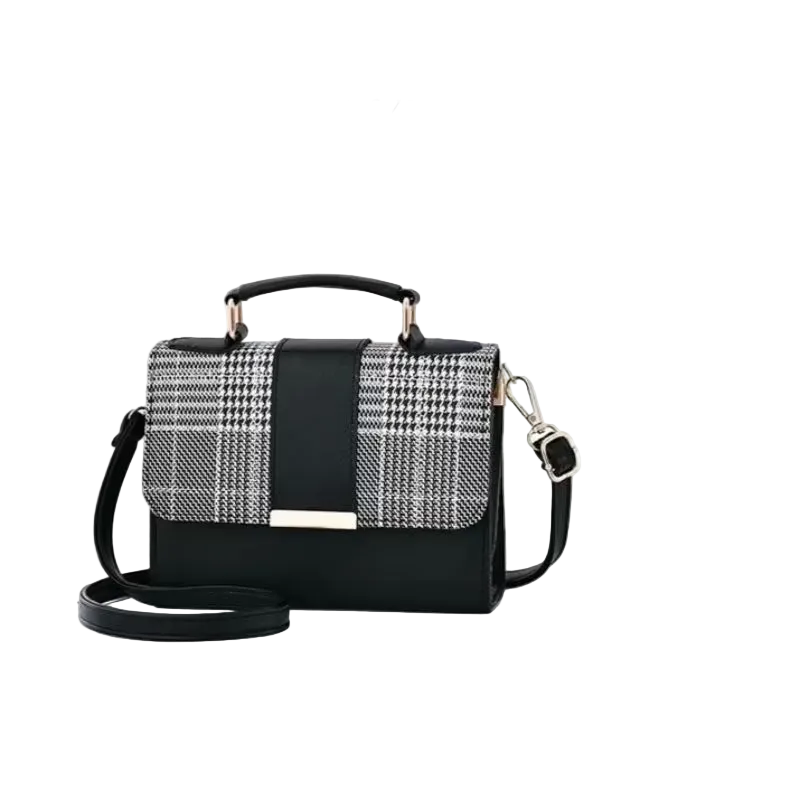 Houndstooth Crossbody Bag