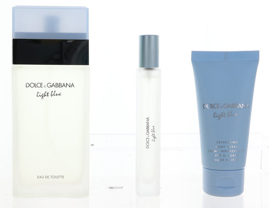 Light Blue by Dolce & Gabbana: 3-Piece Gift Set for Women
