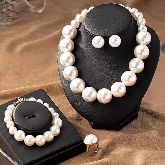 Elegant 4-Piece Pearl Jewelry Set