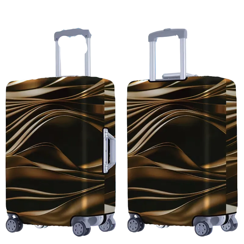 1 piece, 300g/sqm Premium Golden Line Pattern Series Thick Suitcase Pr ...