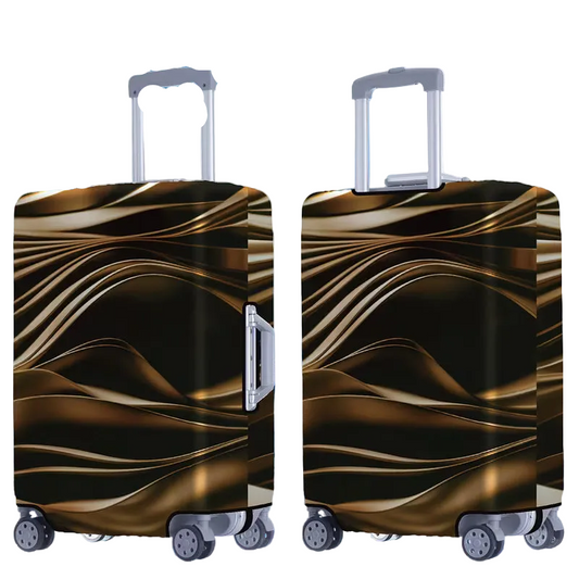 1 piece, 300g/sqm Premium Golden Line Pattern Series Thick Suitcase Protector